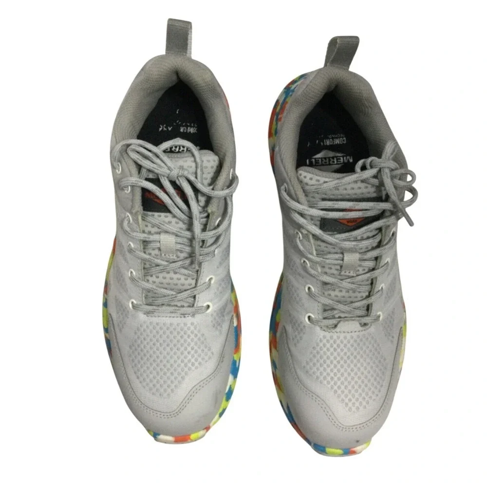 Merrell Work Shoes Womens 9 Gray Tie‎ Dye Composite Toe Safety Sneakers J005176
